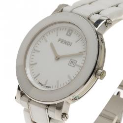 Fendi White Ceramic F642140 Women's Wristwatch 38MM