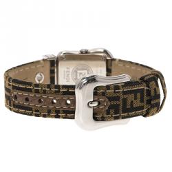 Pre Owned Fendi Brown Stainless Steel B. Fendi Women's Wristwatch 23MM