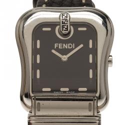 Pre Owned Fendi Black Stainless Steel B. Fendi Women's Wristwatch 32MM