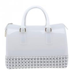 Pre Owned حقيبة يد فورلا كاندي مطاط أبيض