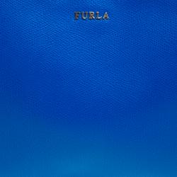 Furla Blue/Pink/Green Leather Set of 3 Cosmetic Pouch