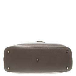 Pre Owned Furla Beige Leather Julia Chain Tote