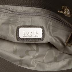 Pre Owned Furla Beige Leather Julia Chain Tote