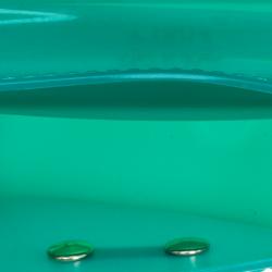 Pre Owned Furla Green Glossy Rubber Mini Candy Crossbody Bag
