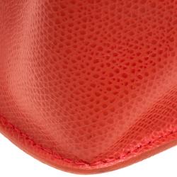 Pre Owned Furla Orange Leather Mini Metropolis Top Handle Bag