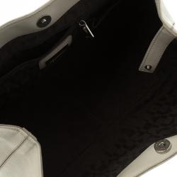 Pre Owned Furla Off White Leather Giselle Tote