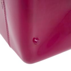 Furla Pink Glossy Rubber Candy Satchel Bag