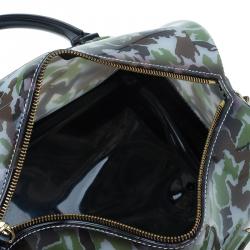 Pre Owned Furla Camo Rubber Candy Satchel Bag