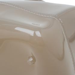 Pre Owned Furla Grey Glossy Rubber Candy Satchel