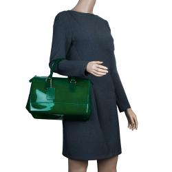 Pre Owned حقيبة فورلا كاندي مطاط أخضر لامع