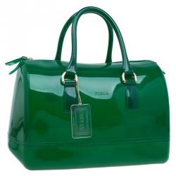 Pre Owned حقيبة فورلا كاندي مطاط أخضر لامع