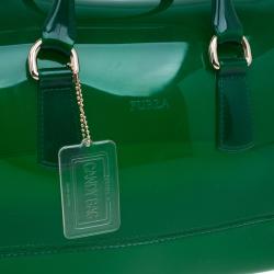 Pre Owned حقيبة فورلا كاندي مطاط أخضر لامع