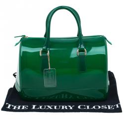 Pre Owned حقيبة فورلا كاندي مطاط أخضر لامع