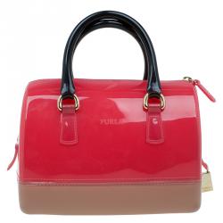 مملوكة مسبقًا حقيبة فورلا كاندي ميني مطاط لامع ثلاثية اللون