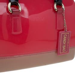 مملوكة مسبقًا حقيبة فورلا كاندي ميني مطاط لامع ثلاثية اللون