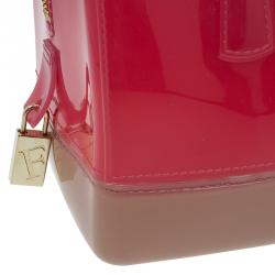 مملوكة مسبقًا حقيبة فورلا  كاندي ميني مطاط لامع ثلاثية اللون