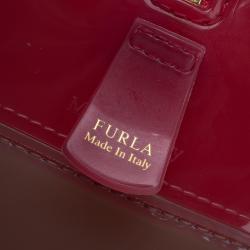 مملوكة مسبقًا حقيبة فورلا كاندي ميني مطاط لامع ثلاثية اللون