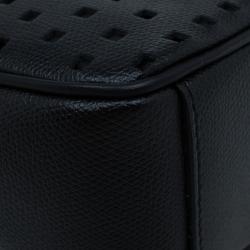 Pre Owned حقيبة كروس فورلا ميني يو يو جلد أسود