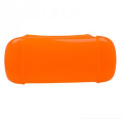 Pre Owned Furla Orange Glossy Rubber Mini Candy Crossbody Bag