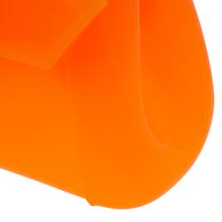 Pre Owned Furla Orange Glossy Rubber Mini Candy Crossbody Bag