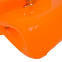 Pre Owned Furla Orange Glossy Rubber Mini Candy Crossbody Bag