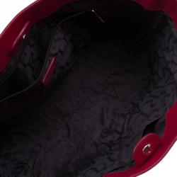 مملوكة مسبقًا حقيبة يد فورلا شوبينغ ميليسا جلد أحمر