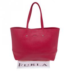 مملوكة مسبقًا حقيبة يد فورلا شوبينغ ميليسا جلد أحمر
