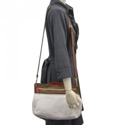 Pre Owned Furla Tricolor Leather Tote Bag