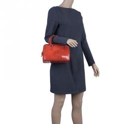 Pre Owned Furla Red PVC Candy Mini Satchel