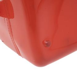 Pre Owned Furla Red PVC Candy Mini Satchel