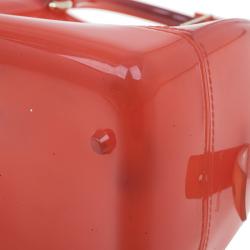 Pre Owned Furla Red PVC Candy Mini Satchel