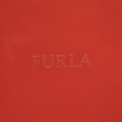 Pre Owned Furla Red PVC Candy Mini Satchel