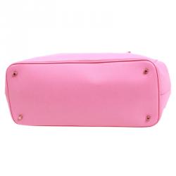 Pre Owned Furla Pink Leather Linda Tote