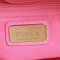 Pre Owned Furla Pink Leather Linda Tote
