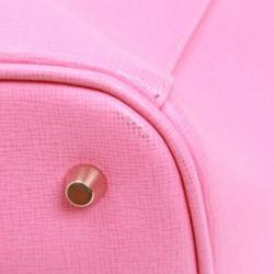 Pre Owned Furla Pink Leather Linda Tote