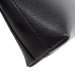 Pre Owned Furla Black Leather Mini Piper Top Handle Bag