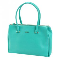 مملوكة مسبقًا حقيبة يد فورلا ليندا جلد خضراء زمردية