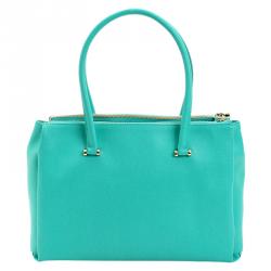 مملوكة م سبقًا حقيبة يد فورلا ليندا جلد خضراء زمردية