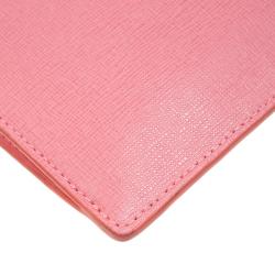 Pre Owned Furla Pink Leather Babylon Phone Bag