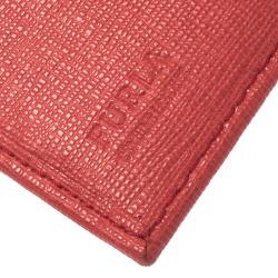 Pre Owned Furla Pink Leather Babylon Trifold Wallet