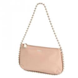 Pre Owned حقيبة كتف فورلا سلسلة بول جلد بيج