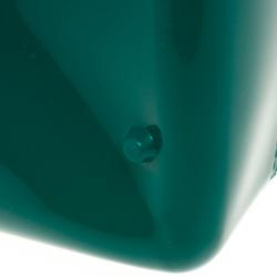 Pre Owned Furla Teal Green Glossy Rubber Candy Satchel