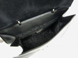 Pre Owned Furla Onyx Calf Leather Julia Top Handle Bag