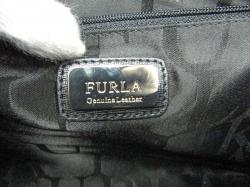 Pre Owned Furla Onyx Calf Leather Julia Top Handle Bag