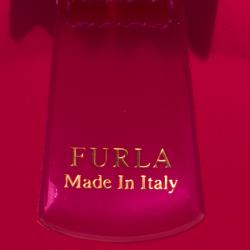 Pre Owned Furla Magenta Glossy PVC Candy Satchel