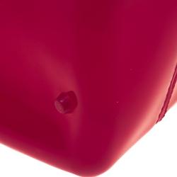 Pre Owned Furla Magenta Glossy PVC Candy Satchel