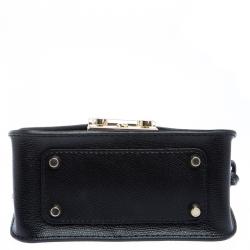 مملوكة مسبقًا Furla Black/White Leather Metropolis Crossbody Bag