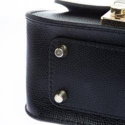 مملوكة مسبقًا Furla Black/White Leather Metropolis Crossbody Bag