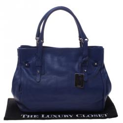 Pre Owned Furla Blue Leather Tote