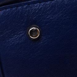 Pre Owned Furla Blue Leather Tote